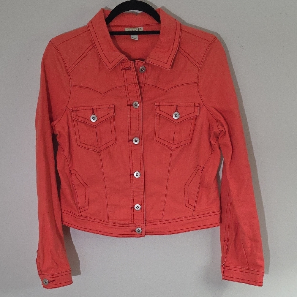 Women’s Coral Denim Jacket - Unknown Brand